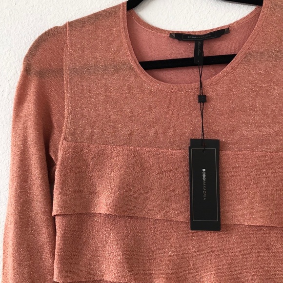 BCBGMAXAZRIA BLUSH MARIAH DRESS SIZE SMALL - Picture 6 of 9